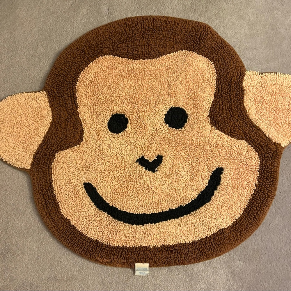 Reversible Monkey Face Accent Rug - Brown & Tan